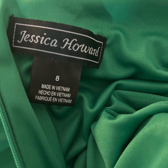 Jessica Howard Vibrant Green Midi Dress. Size 8. Zip back. - Picture 5 of 11